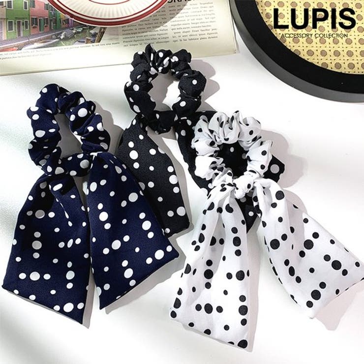 ドットリボンシュシュ 【プチプラ シュシュ | LUPIS | 詳細画像1 