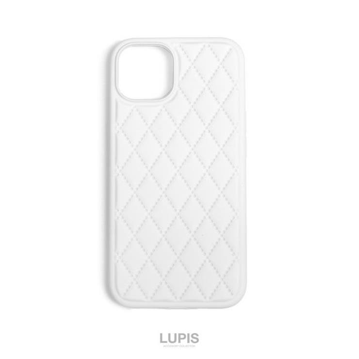 iPhone13アイボリー | キルティング風iPhoneケース【iPhone13】 | LUPIS
