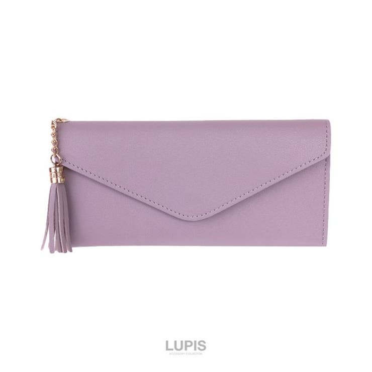 パープル | タッセル三つ折り長財布 【財布 ウォレット | LUPIS