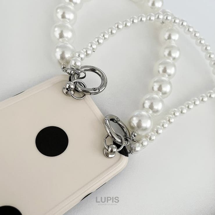 パールストラップドット柄iPhoneケース≪iPhone13≫  | LUPIS | 詳細画像3 