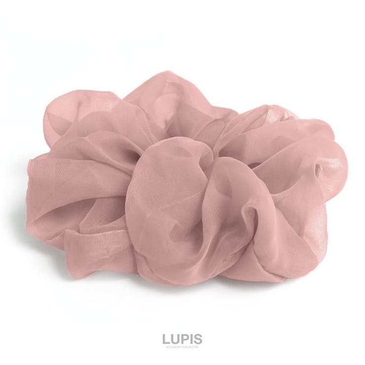 ダスティピンク | くすみカラーシフォンシュシュ【ヘアアクセサリー】 | LUPIS
