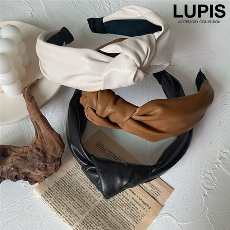 レザー調リボンカチューシャ【ヘアアクセサリー】 | LUPIS | 詳細画像1 