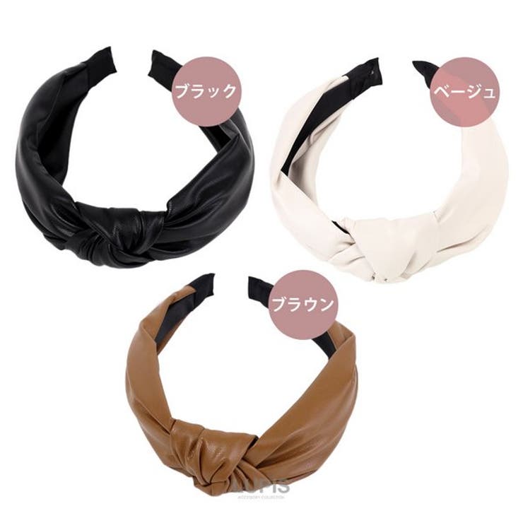 レザー調リボンカチューシャ【ヘアアクセサリー】 | LUPIS | 詳細画像2 