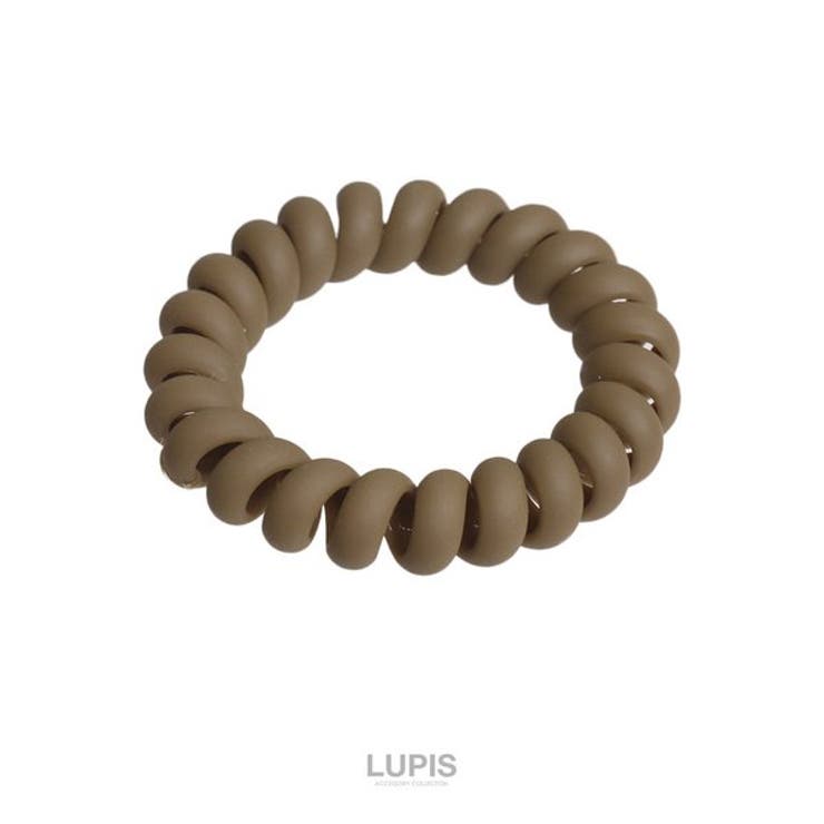 ブラウン | ≪1個入り≫ベーシックスプリングヘアゴム【ヘアアクセサリー】 | LUPIS