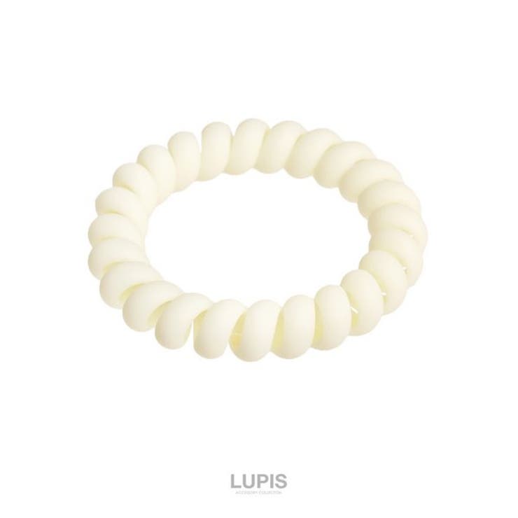 アイボリー | ≪1個入り≫ベーシックスプリングヘアゴム【ヘアアクセサリー】 | LUPIS