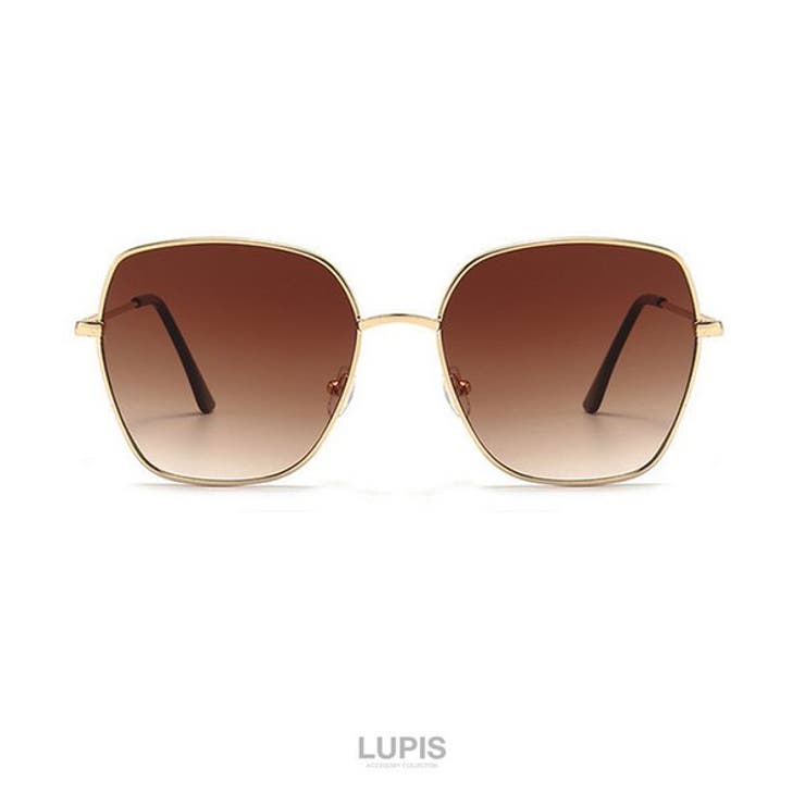 ブラウン | クラシカルポリゴンサングラス | LUPIS