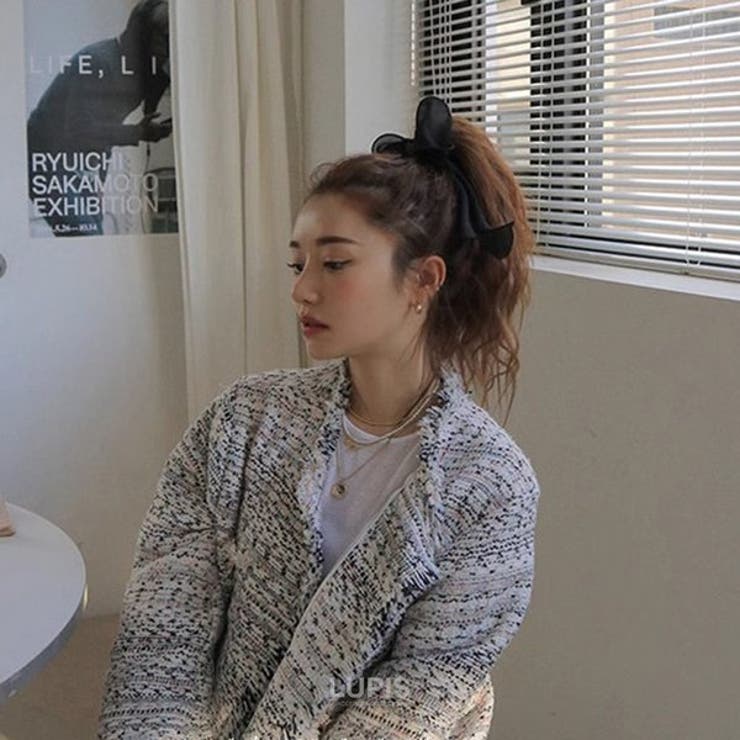 シフォンリボンヘアゴム | LUPIS | 詳細画像4 