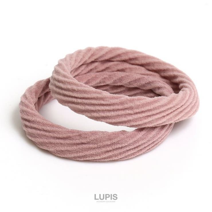 ダスティピンク | リブジャージヘアゴム  | LUPIS