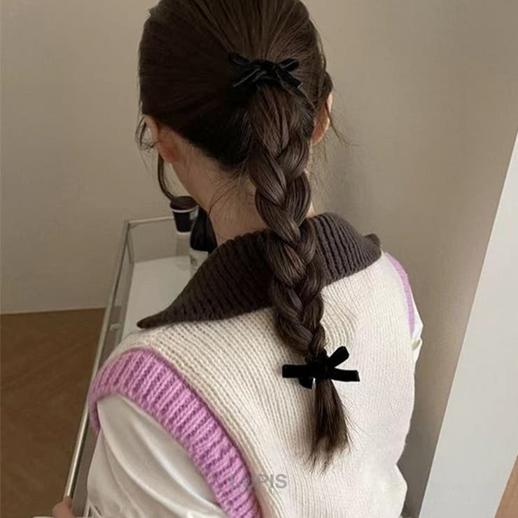 ≪1個入り≫ベロアリボンヘアゴム | LUPIS | 詳細画像4 