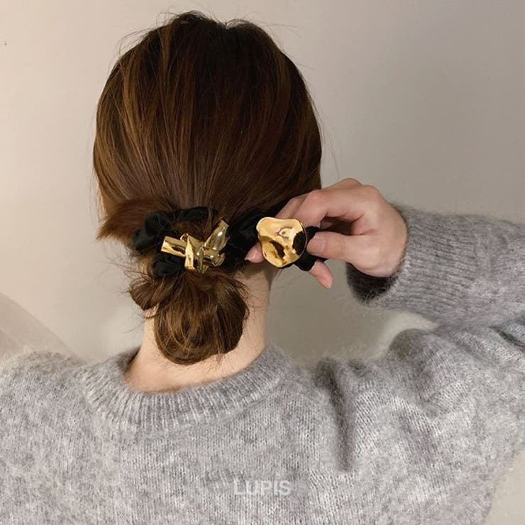ノットメタルシュシュヘアゴム | LUPIS | 詳細画像3 