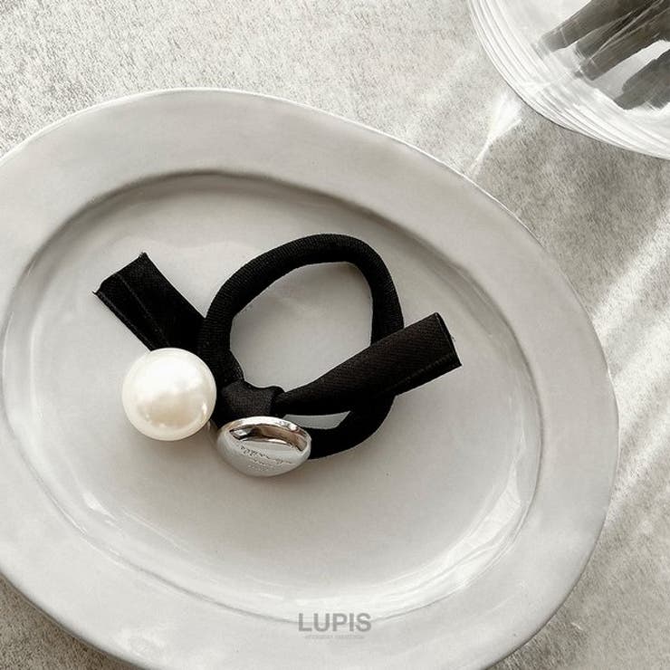 パール×メタルプレートヘアゴム | LUPIS | 詳細画像2 