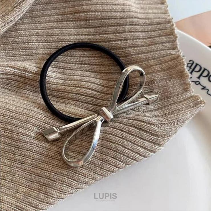 シンプルメタルリボンヘアゴム | LUPIS | 詳細画像5 