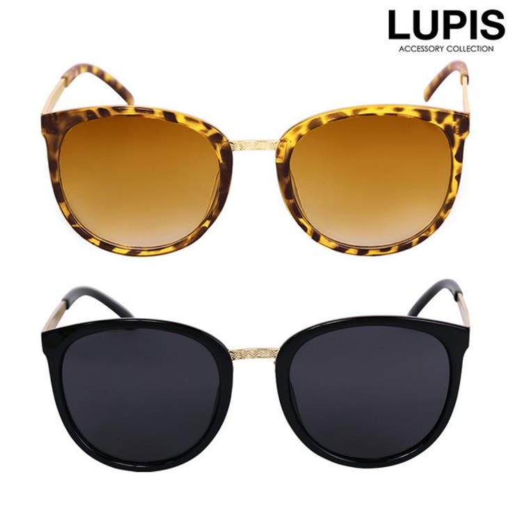 ゴールドシェブロンボストンサングラス 【プチプラ 大きめ | LUPIS | 詳細画像1 