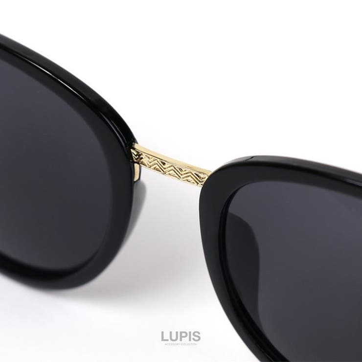 ゴールドシェブロンボストンサングラス 【プチプラ 大きめ | LUPIS | 詳細画像5 