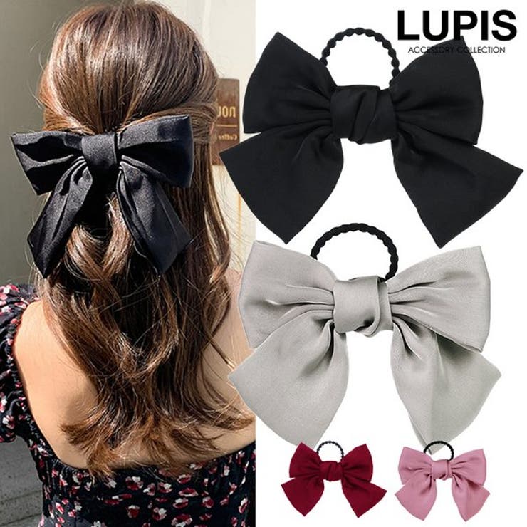 BIGリボンシックカラーヘアゴム | LUPIS | 詳細画像1 