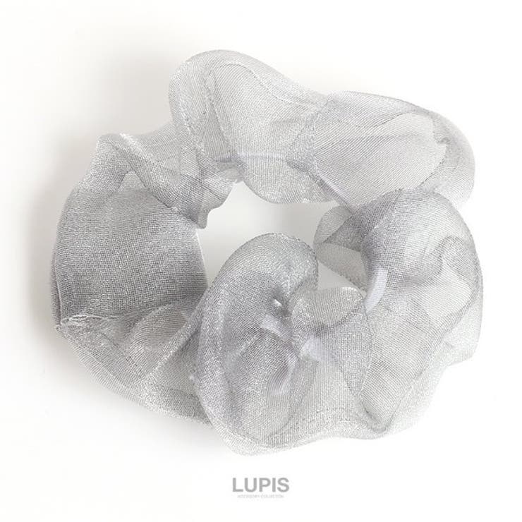 シルバー | オーガンジーキラキラシュシュ【ヘアアクセサリー】 | LUPIS