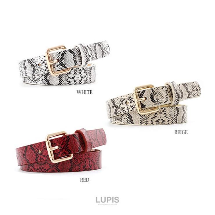 パイソン柄ベルト  | LUPIS | 詳細画像2 