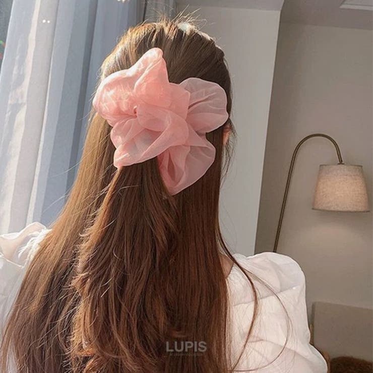 オーガンジーボリュームシュシュ [品番：LPSA0003778]｜LUPIS
