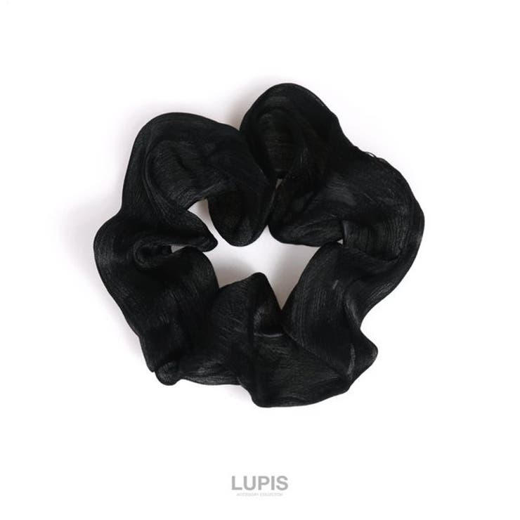 ブラック | マットサテンシュシュ 【ヘアアクセサリー アクセサリー | LUPIS