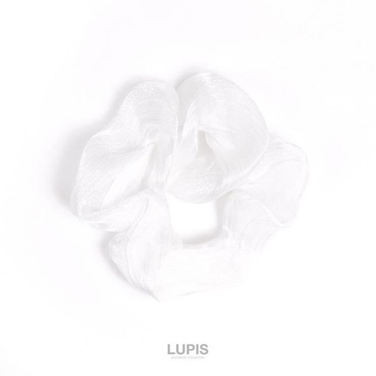 ホワイト | マットサテンシュシュ 【ヘアアクセサリー アクセサリー | LUPIS