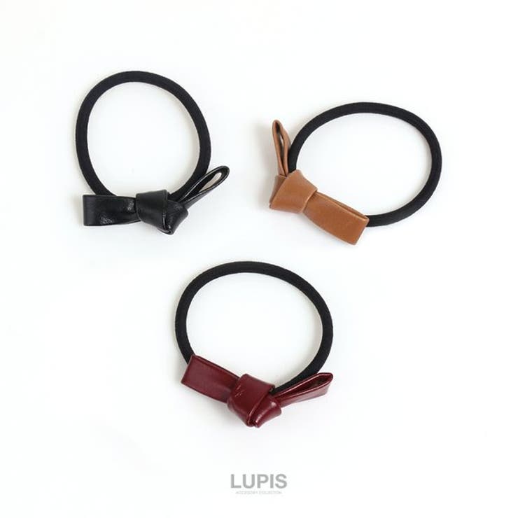 レザー調プチリボンヘアゴム【ヘアアクセサリー】 | LUPIS | 詳細画像2 