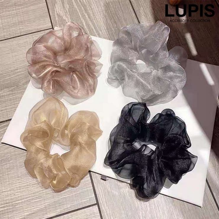 オーガンジーキラキラシュシュ【ヘアアクセサリー】 | LUPIS | 詳細画像1 