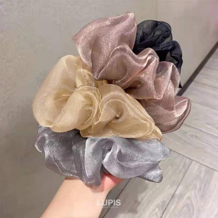 オーガンジーキラキラシュシュ【ヘアアクセサリー】 | LUPIS | 詳細画像2 