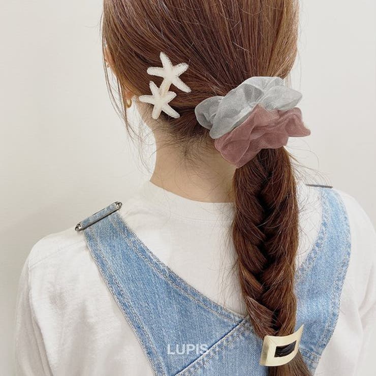 オーガンジーキラキラシュシュ【ヘアアクセサリー】 | LUPIS | 詳細画像3 