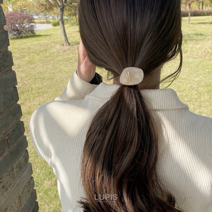 変形マーブルプレートヘアゴム【ヘアアクセサリー】 | LUPIS | 詳細画像4 