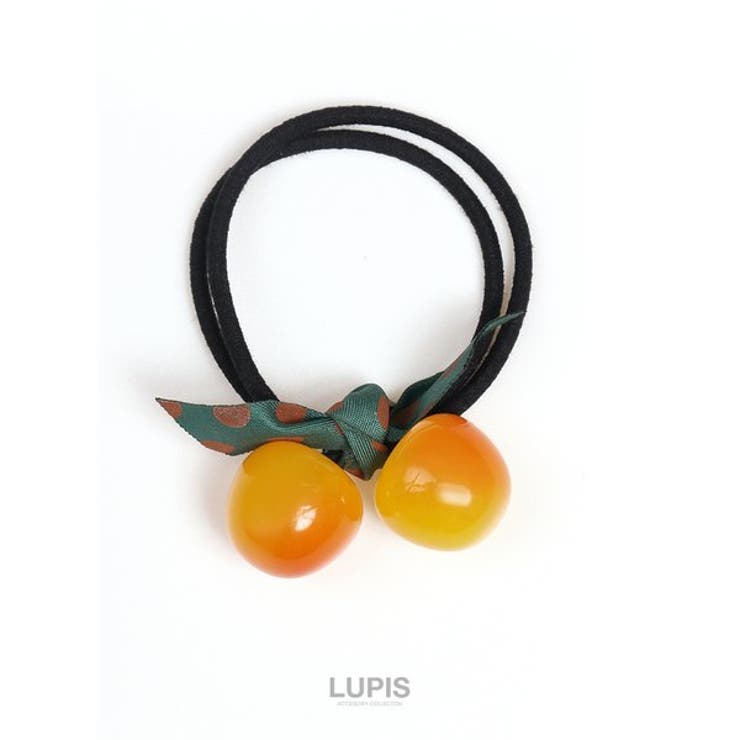 イエローチェリー | さくらんぼヘアゴム 【プチプラ 2連 | LUPIS