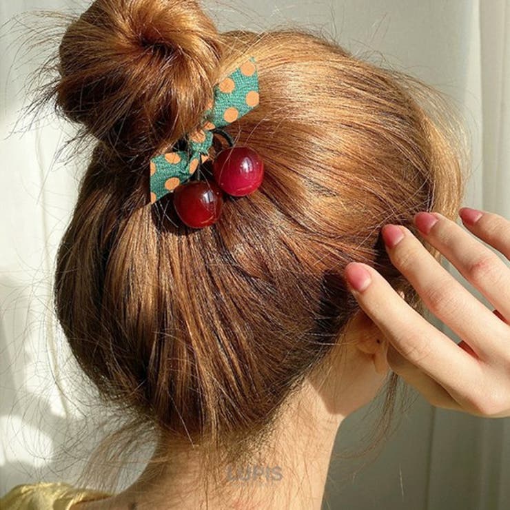 さくらんぼヘアゴム 【プチプラ 2連 | LUPIS | 詳細画像8 
