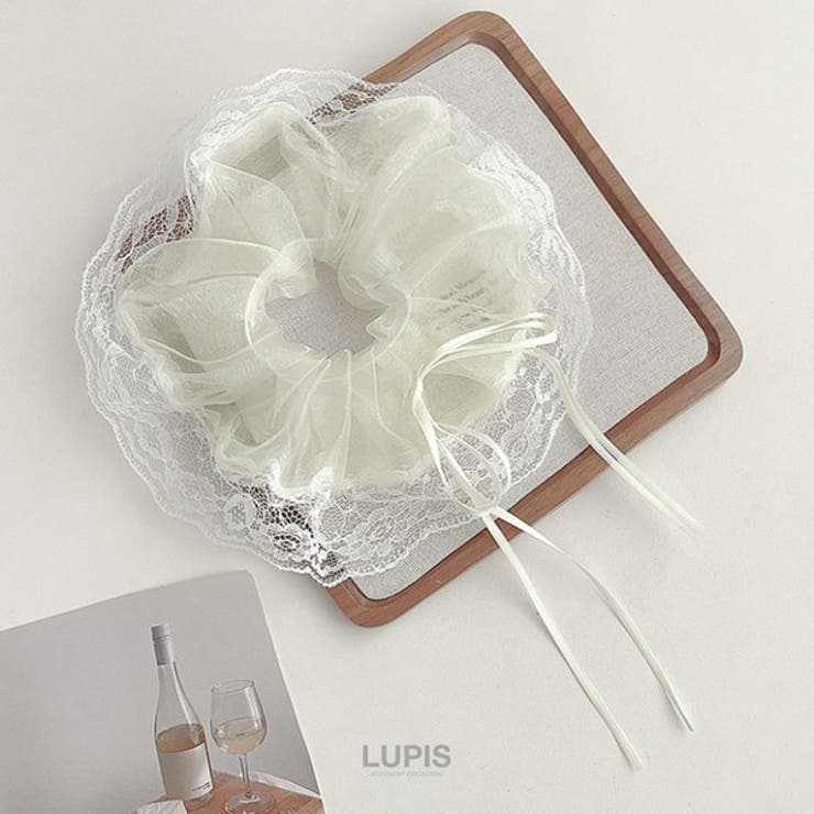 オーガンジーレースリボンシュシュ | LUPIS | 詳細画像2 