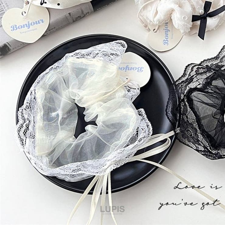 オーガンジーレースリボンシュシュ | LUPIS | 詳細画像4 