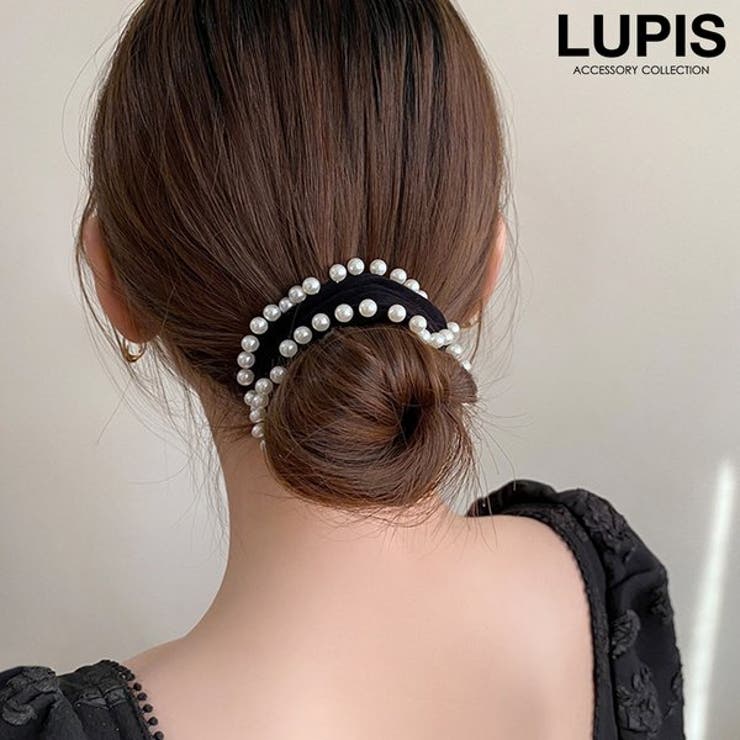 パールラインワイドジャージヘアゴム | LUPIS | 詳細画像1 