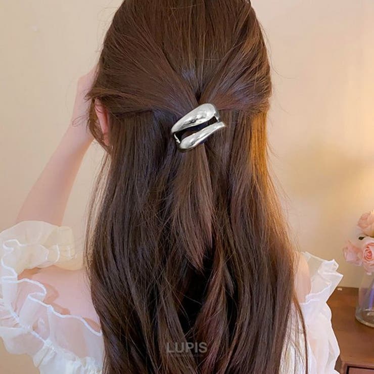 ボリューム2連メタルラインヘアゴム | LUPIS | 詳細画像3 