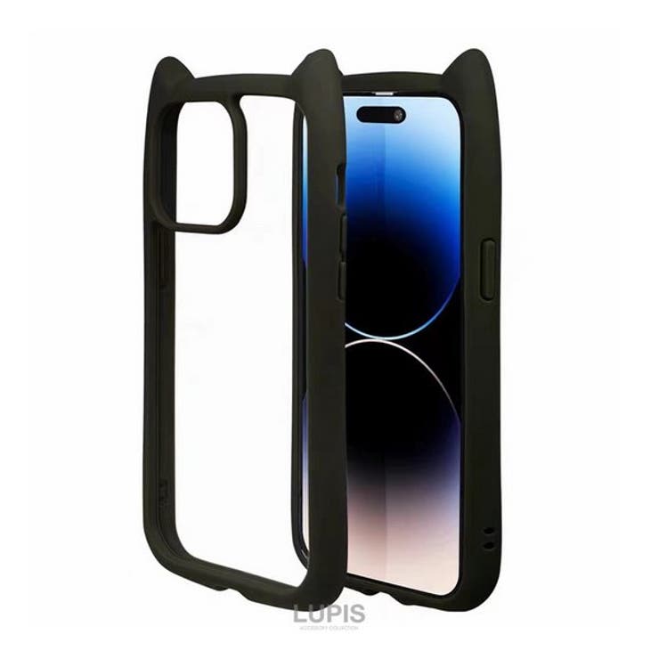 スムースマット猫耳iPhoneケース【iPhone14・iPhone15】 | LUPIS | 詳細画像3 