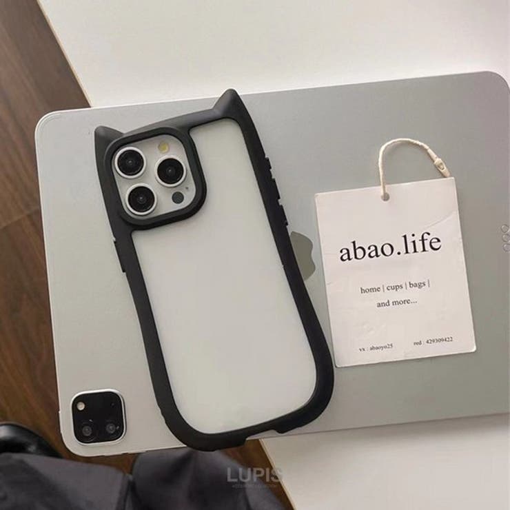 スムースマット猫耳iPhoneケース【iPhone14・iPhone15】 | LUPIS | 詳細画像4 