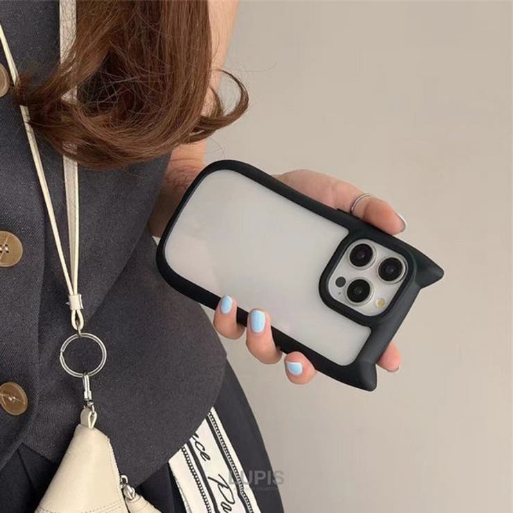スムースマット猫耳iPhoneケース【iPhone14・iPhone15】 | LUPIS | 詳細画像6 