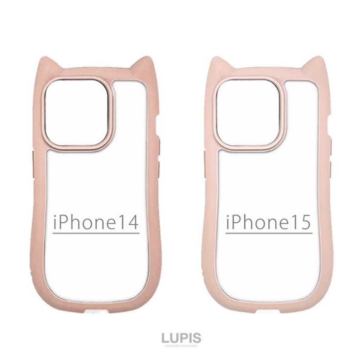 スムースマット猫耳iPhoneケース【iPhone14・iPhone15】 | LUPIS | 詳細画像3 