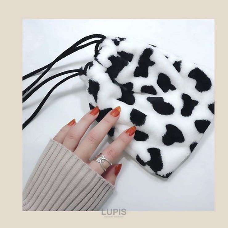 アニマルファー巾着ミニショルダーバッグ(ポーチ) 【小さめ】 | LUPIS | 詳細画像8 