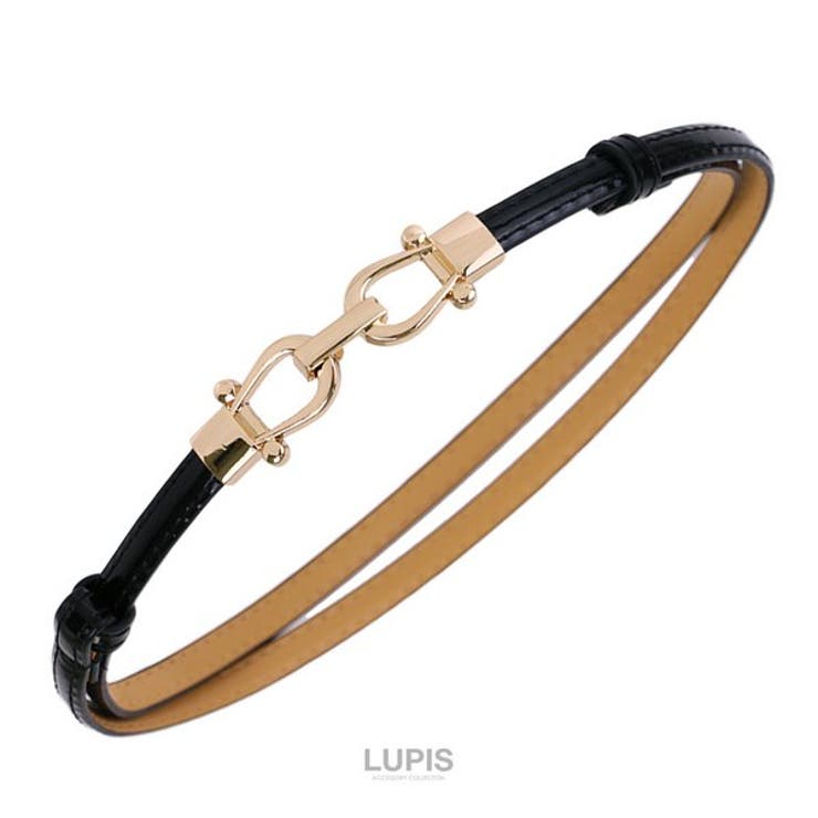 エナメル調ビットベルト 【プチプライス 幅細 | LUPIS | 詳細画像2 