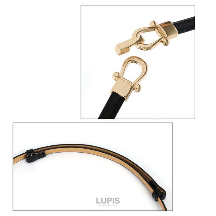 エナメル調ビットベルト 【プチプライス 幅細 | LUPIS | 詳細画像6 