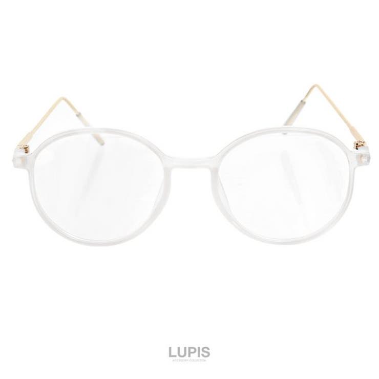 クリア | クラシカルボストンサングラス 伊達メガネ | LUPIS