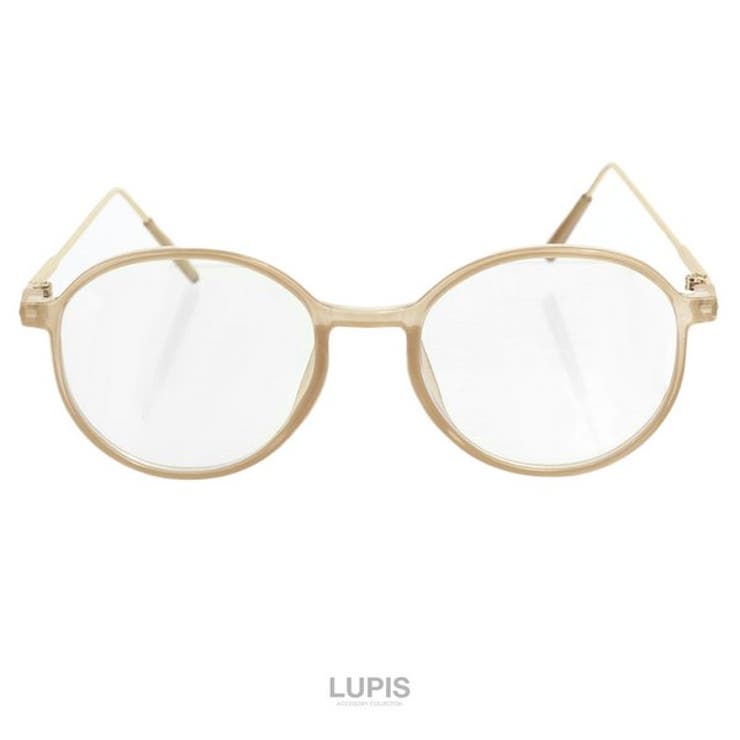 ベージュ | クラシカルボストンサングラス 伊達メガネ | LUPIS