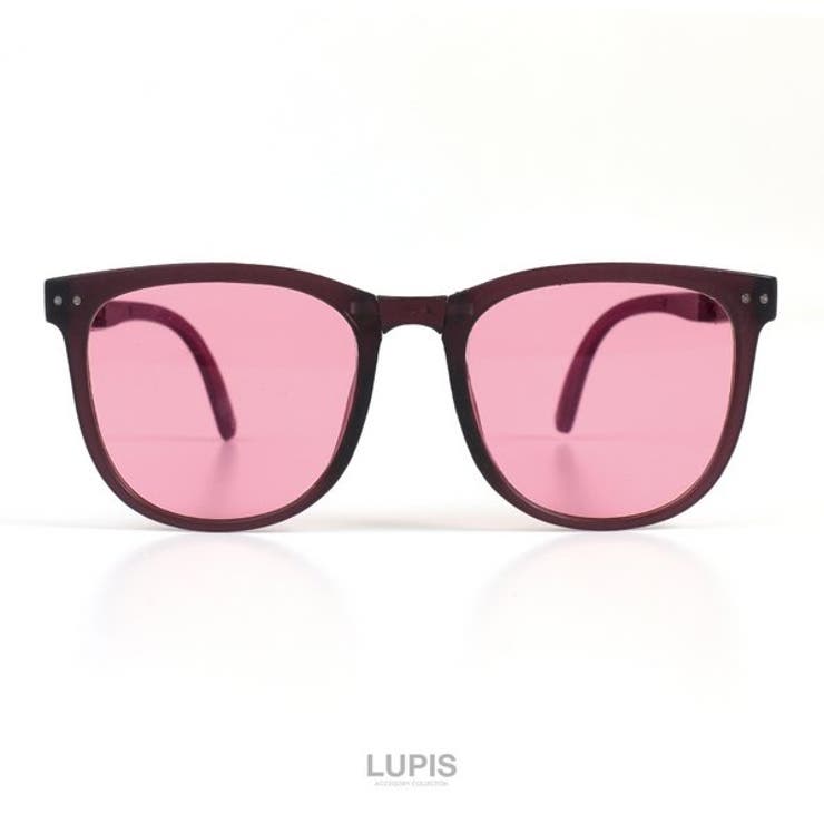 ピンク | 折りたたみウェリントンサングラス | LUPIS