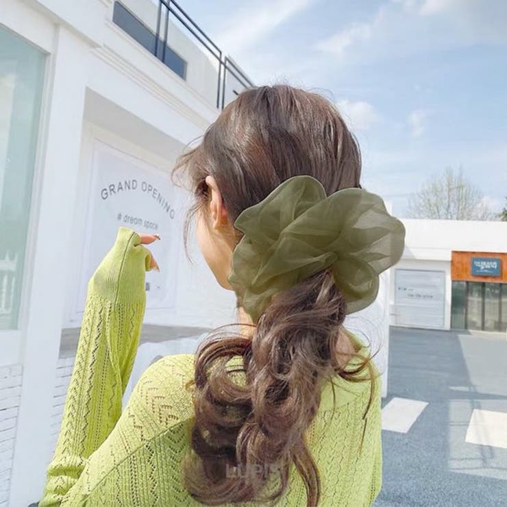 オーガンジーボリュームシュシュ 【ヘアアクセサリー アクセサリー | LUPIS | 詳細画像5 