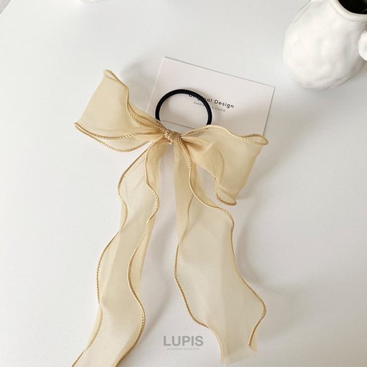 オーガンジーリボンヘアゴム【ヘアゴム ヘアアクセサリー リボン | LUPIS | 詳細画像8 