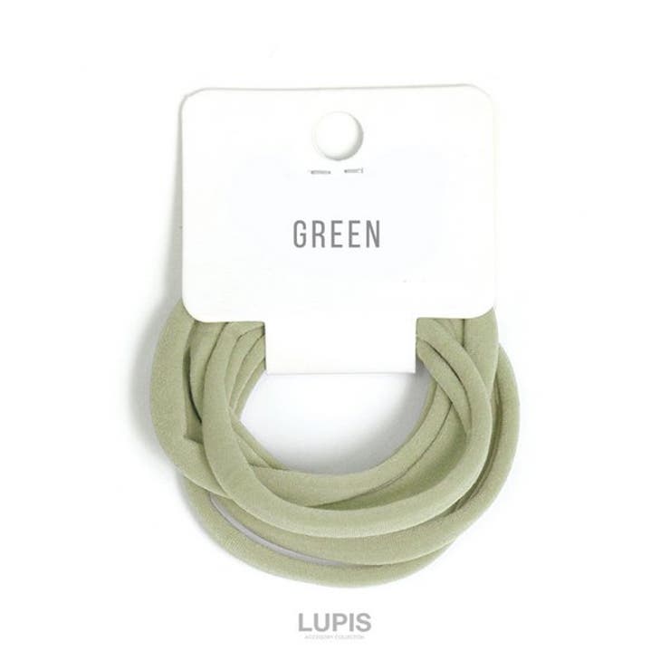 グリーン | ジャージヘアゴム【ヘアゴムセット ヘアアクセサリー】 | LUPIS