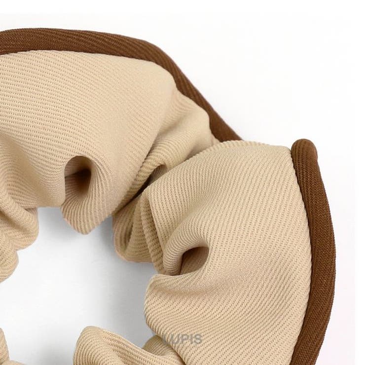 バイカラーパイピングシュシュ【ヘアアクセサリー シュシュ バイカラー | LUPIS | 詳細画像3 