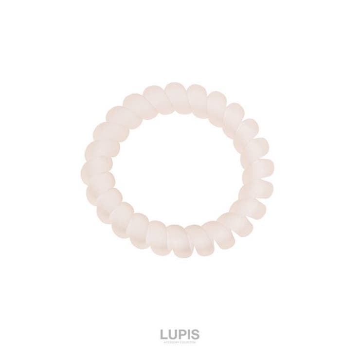 ベージュ | マットカラースプリングヘアゴム 【プチプラ マット | LUPIS